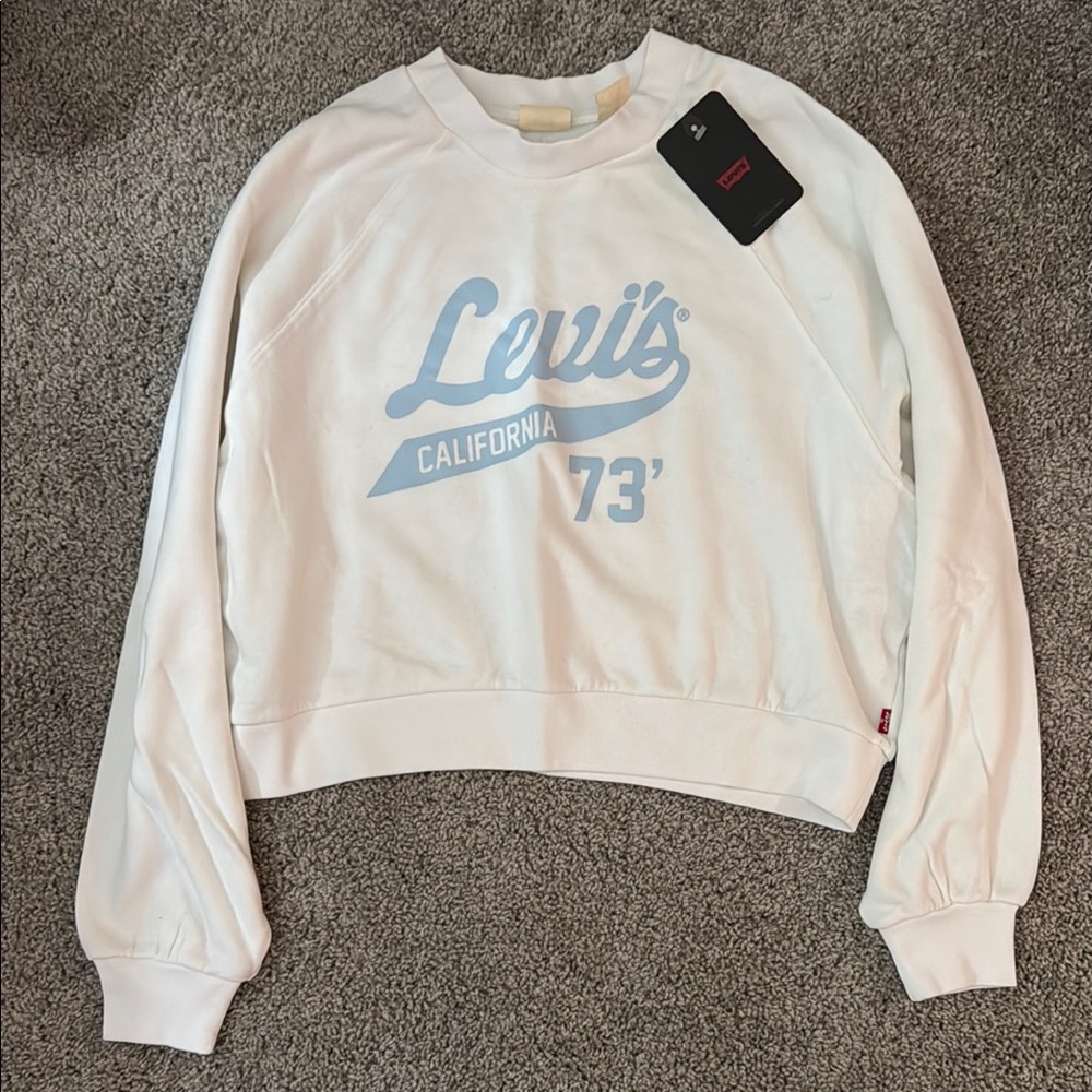 Levi's crop sweatshirt XS NWT